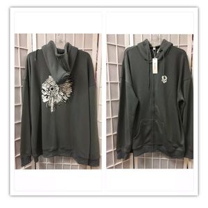 COPY - Order Plus, unisex, sweatshirt,gray,Indian skull print, new with tags, s…